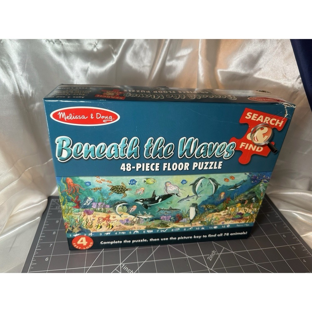 Melissa & Doug Puzzle Beneath the Waves #4493 48 Piece/4' Floor Puzzle COMPLETE